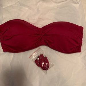 Burgundy Bandeau Top